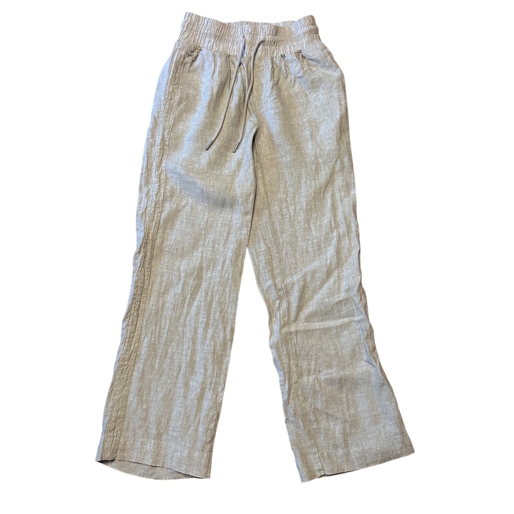 Quince 100% European Linen Wide Leg Pants FLAX XS